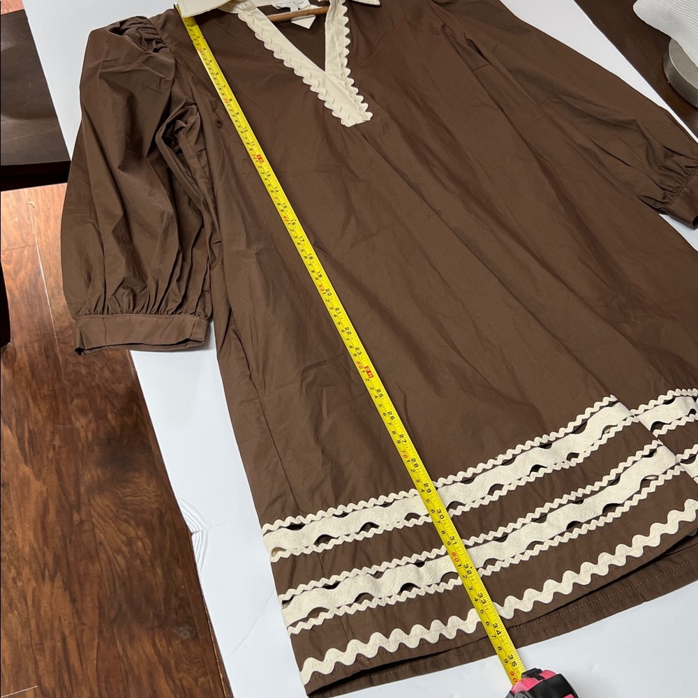 NWT Brown Entro Dress Large - Picture 14 of 15